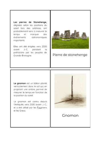 Nomenclature sur les outils de mesure du temps – Image 2